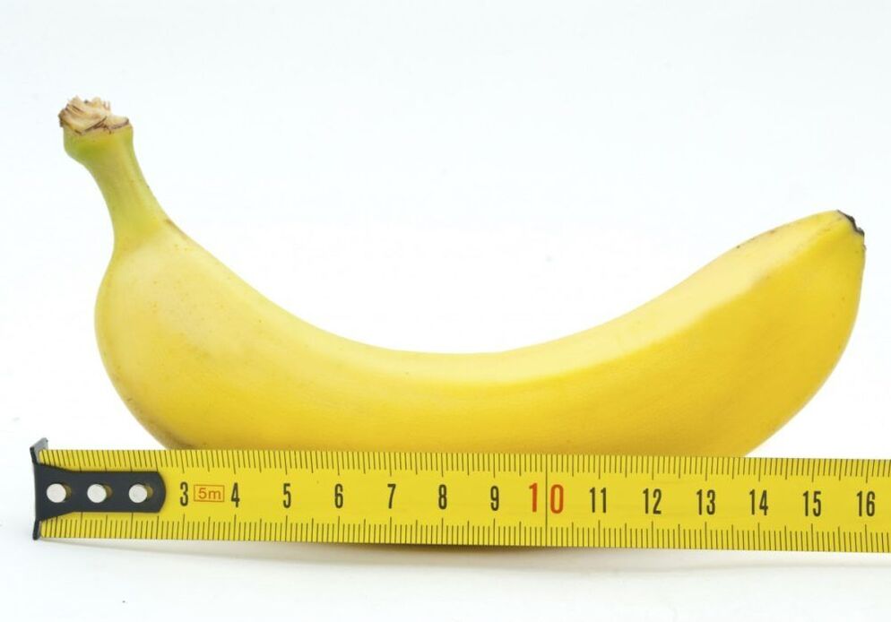 varpos dydžio matavimas naudojant bananą kaip pavyzdį